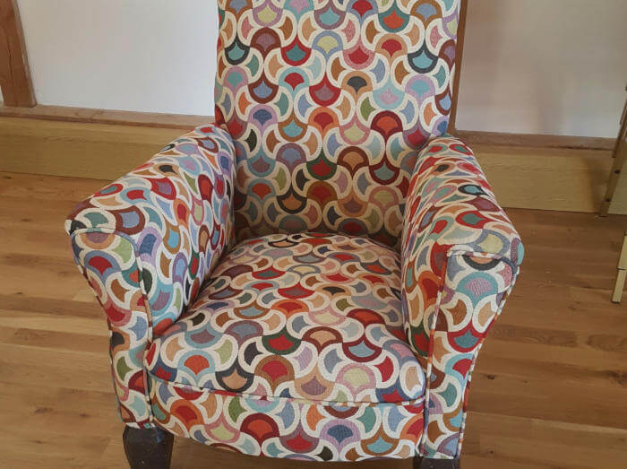 Chair finished by a student